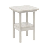 Breezesta 21" Square Counter Side Table & Shelf