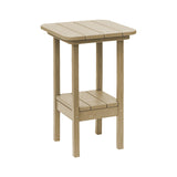 Breezesta 21" Square Bar Side Table & Shelf