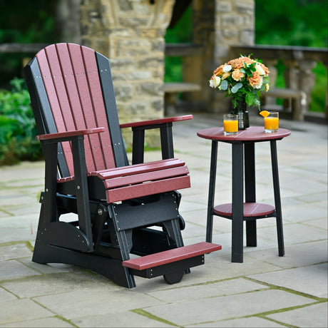 LuxCraft 2' Adirondack Balcony Glider Chair Additional Image - 1