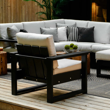 LuxCraft 3 Piece Arcadia Coffee Table & Deep Seating Set 4