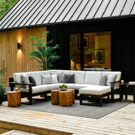 LuxCraft 3 Piece Arcadia Coffee Table & Deep Seating Set 8