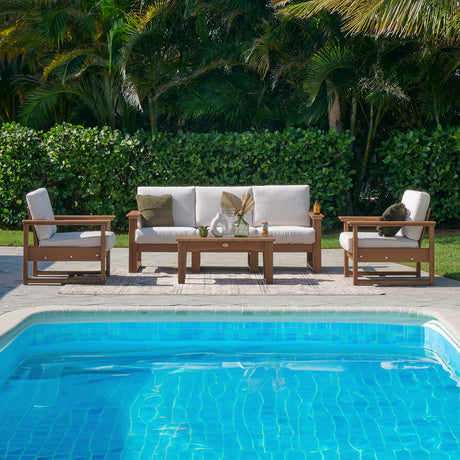LuxCraft 3 Piece Arcadia Coffee Table & Deep Seating Set 