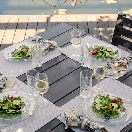 LuxCraft 3 Piece Celeste 44" Square Dining Table and Side Chair Set 2
