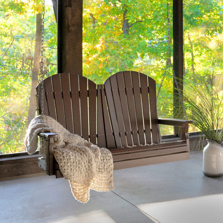 LuxCraft 4' Adirondack Swing Chair Additional Image - 1