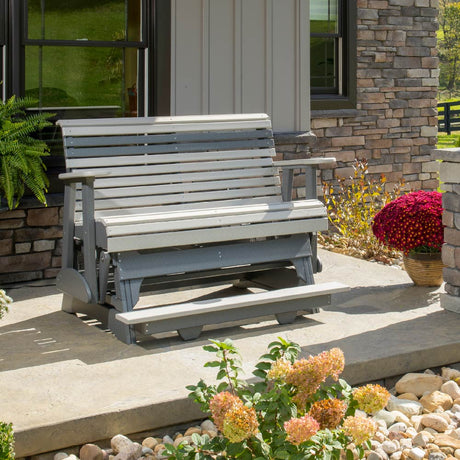 LuxCraft 4' Plain Balcony Glider Additional Image - 1