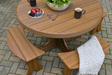 LuxCraft 4' Round Table - Counter Height Additional Image - 2