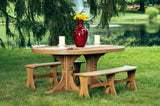 LuxCraft 4' x 6' Oval Table - Bar Height Additional Image - 2