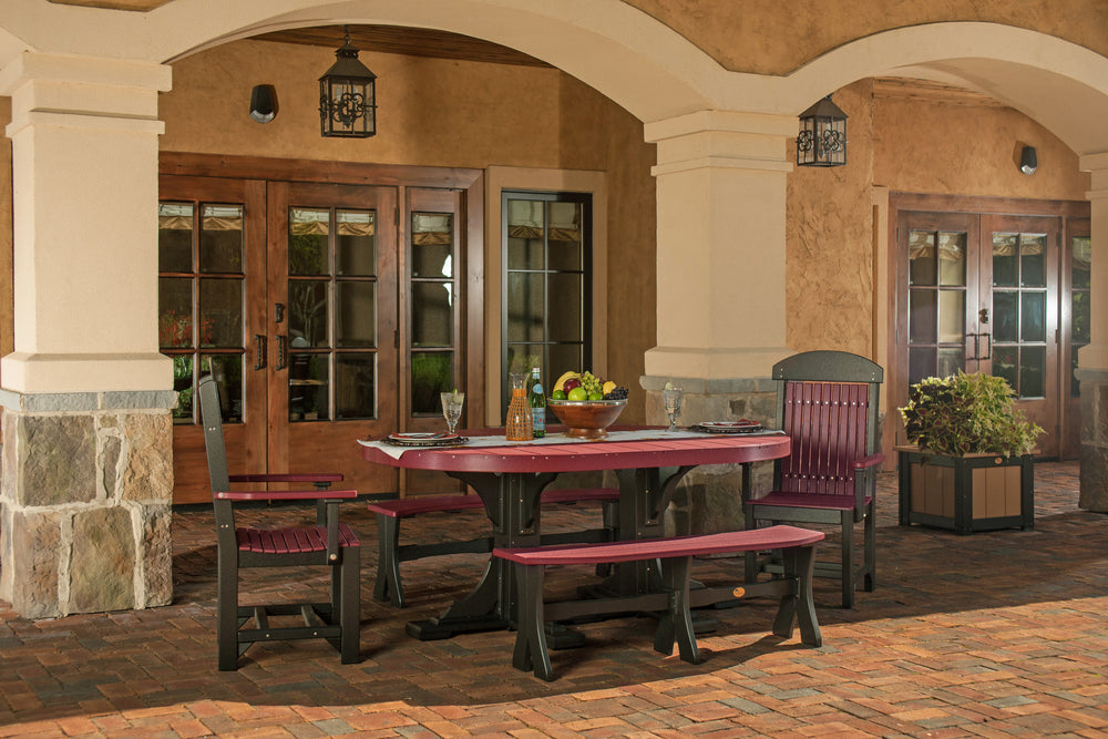 LuxCraft 4' x 6' Oval Table - Bar Height Additional Image - 4