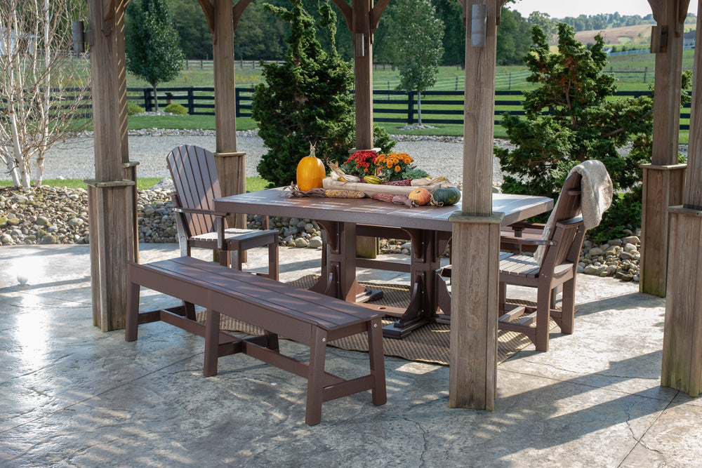 LuxCraft 4' x 6' Rectangular Table - Bar Height Additional Image - 3