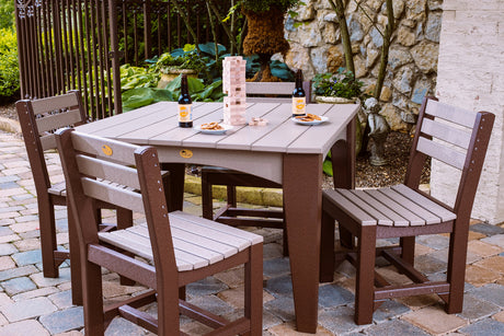 LuxCraft Island 44" Square Dining Table Additional Image - 6