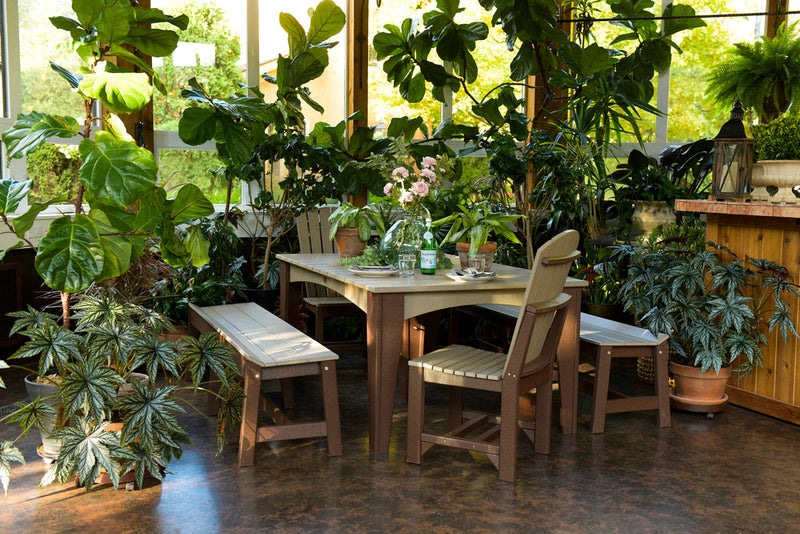 LuxCraft Island 44" x 72" Rectangular Dining Table Additional Image - 4