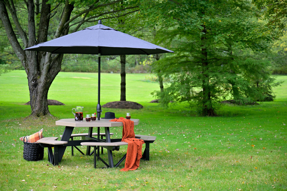 LuxCraft Octagon Picnic Table Additional Image - 4