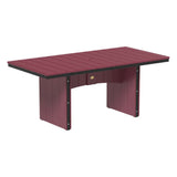 LuxCraft Urban 3' x 6' Rectangular Dining Table - Bar Height