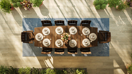 LuxCraft Urban 4' x 10' Oval Dining Table - Bar Height Additional Image - 1