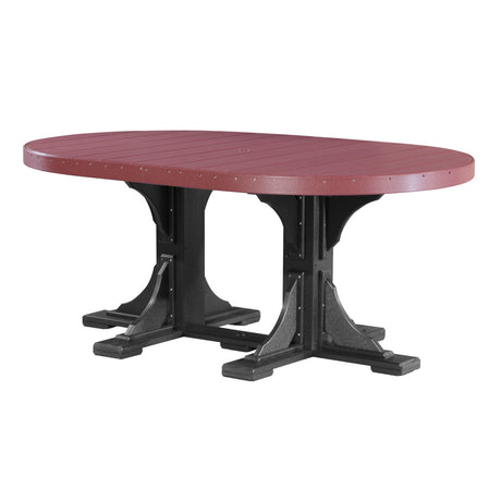LuxCraft Urban 4' x 6' Oval Dining Table - Bar Height Additional Image - 10