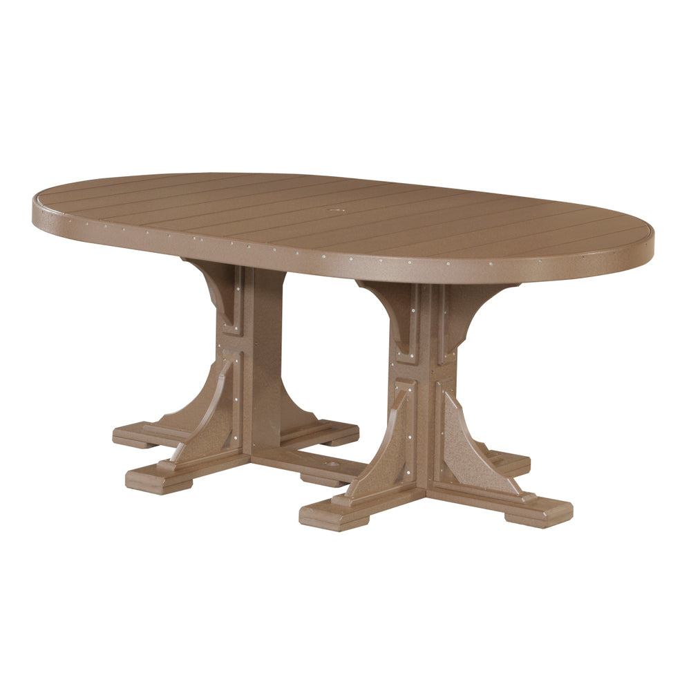 LuxCraft Urban 4' x 6' Oval Dining Table - Bar Height Additional Image - 11