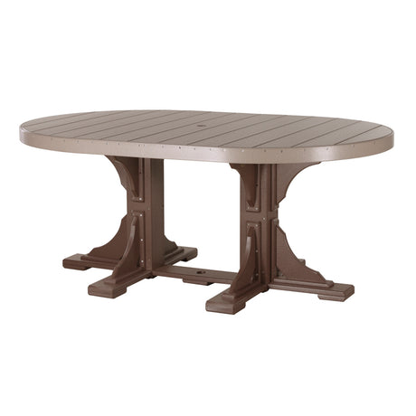 LuxCraft Urban 4' x 6' Oval Dining Table - Bar Height Additional Image - 20