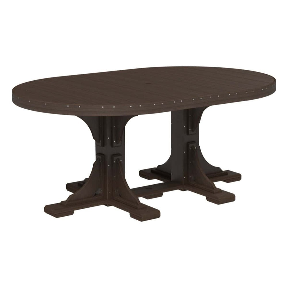 LuxCraft Urban 4' x 6' Oval Dining Table - Bar Height Additional Image - 7