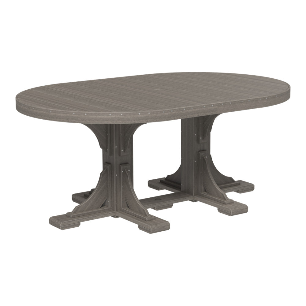 LuxCraft Urban 4' x 6' Oval Dining Table - Bar Height