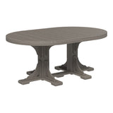 LuxCraft Urban 4' x 6' Oval Dining Table - Bar Height