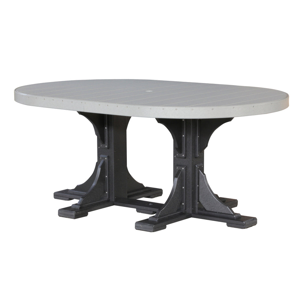 LuxCraft Urban 4' x 6' Oval Dining Table - Bar Height
