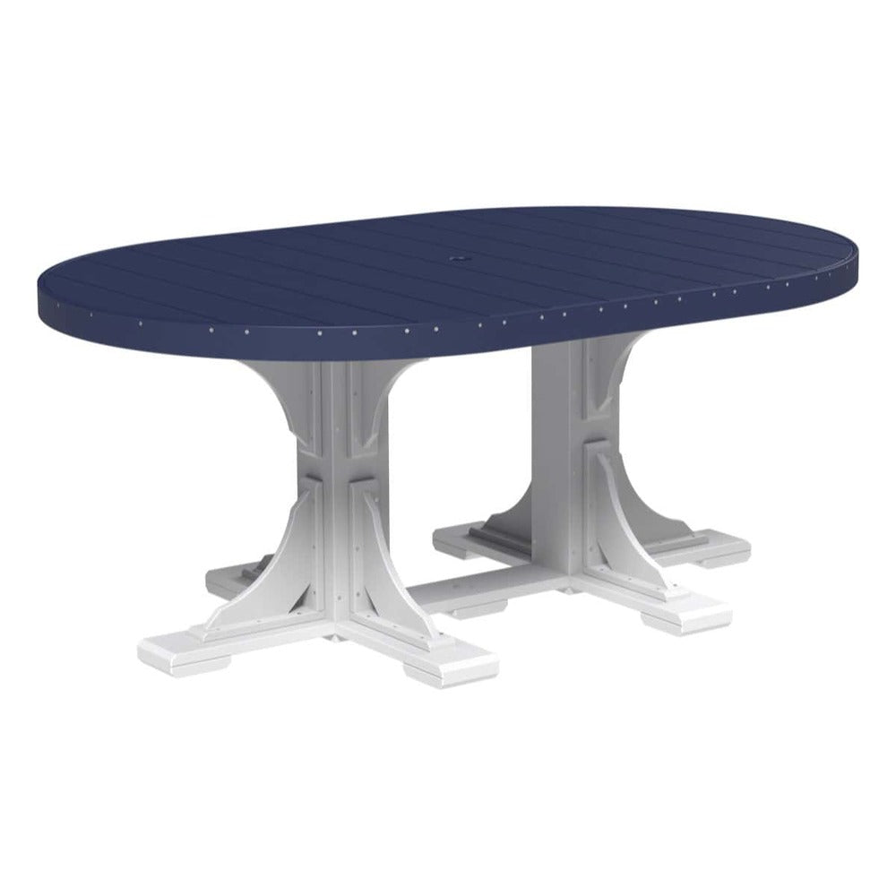LuxCraft Urban 4' x 6' Oval Dining Table - Bar Height