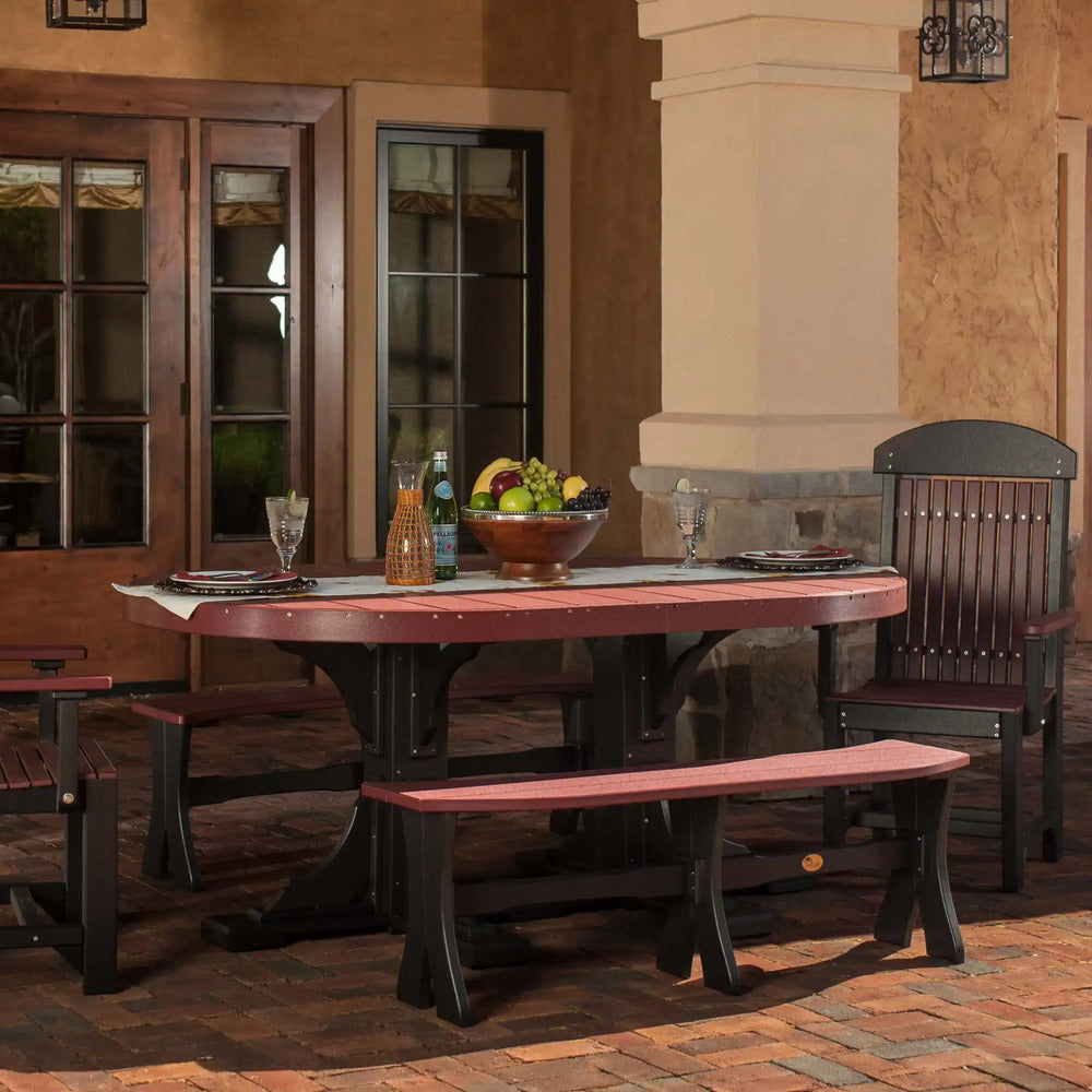 LuxCraft Urban 4' x 6' Oval Dining Table - Dining Height