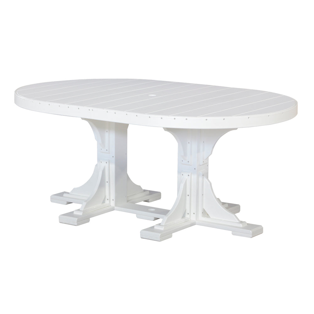 LuxCraft Urban 4' x 6' Oval Dining Table - Bar Height