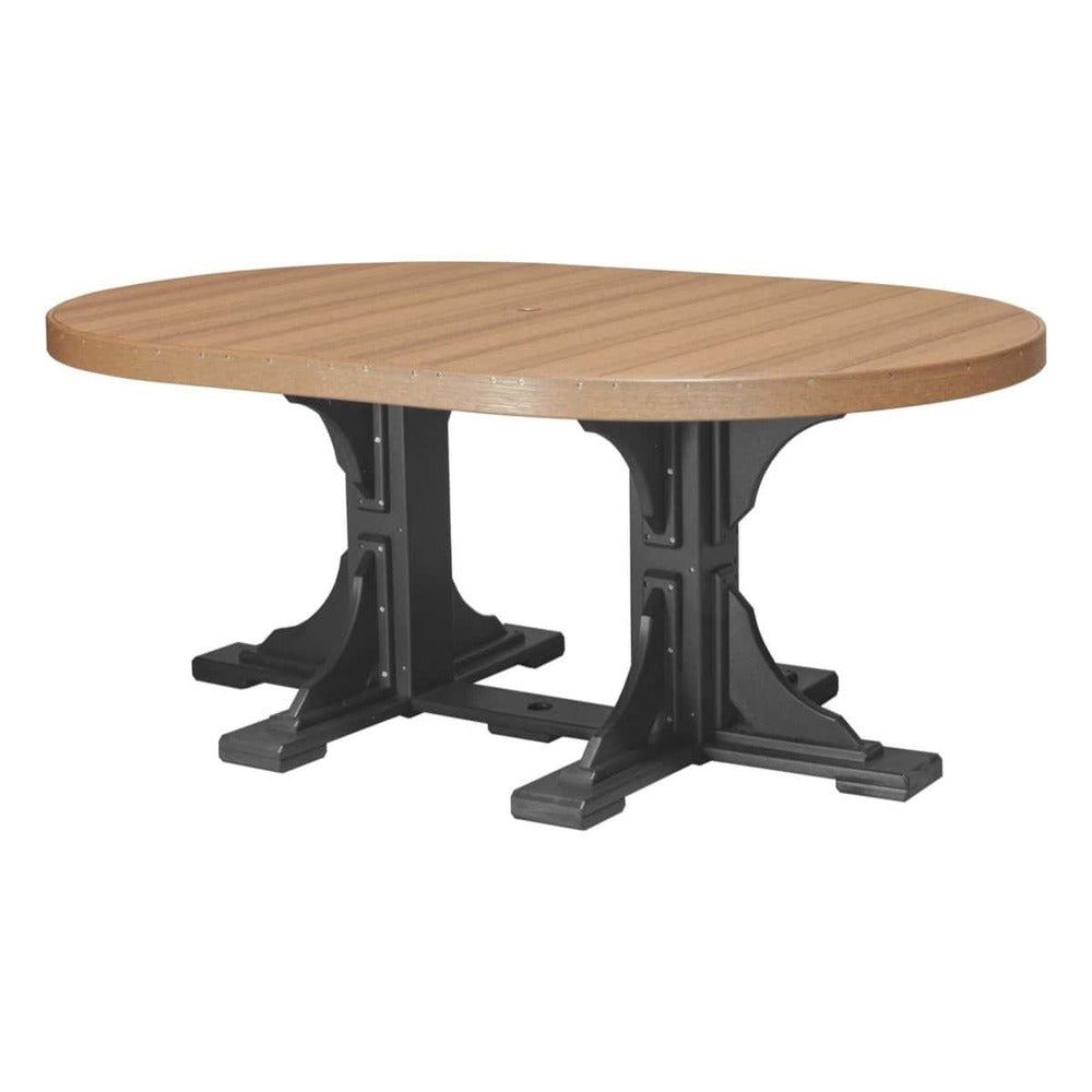 LuxCraft Urban 4' x 6' Oval Dining Table - Bar Height