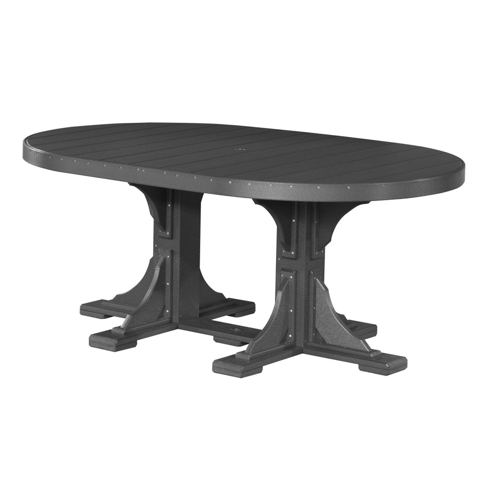 LuxCraft Urban 4' x 6' Oval Dining Table - Bar Height