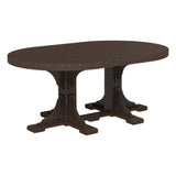 LuxCraft Urban 4' x 6' Oval Dining Table - Bar Height
