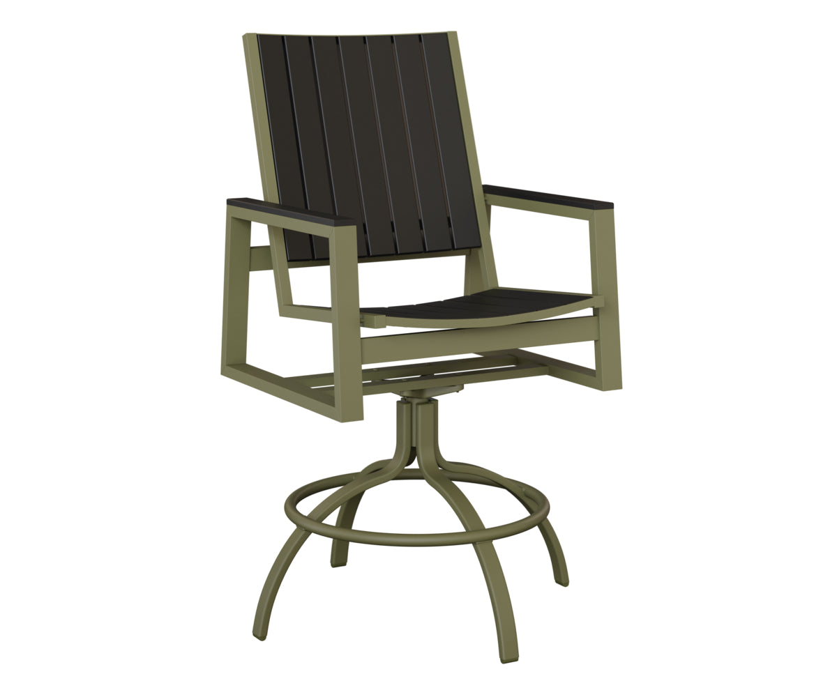 Berlin Gardens Vida Poly Swivel Bar Chair
