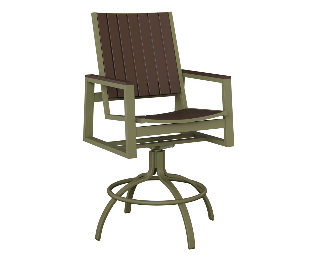 Berlin Gardens Vida Poly Swivel Bar Chair