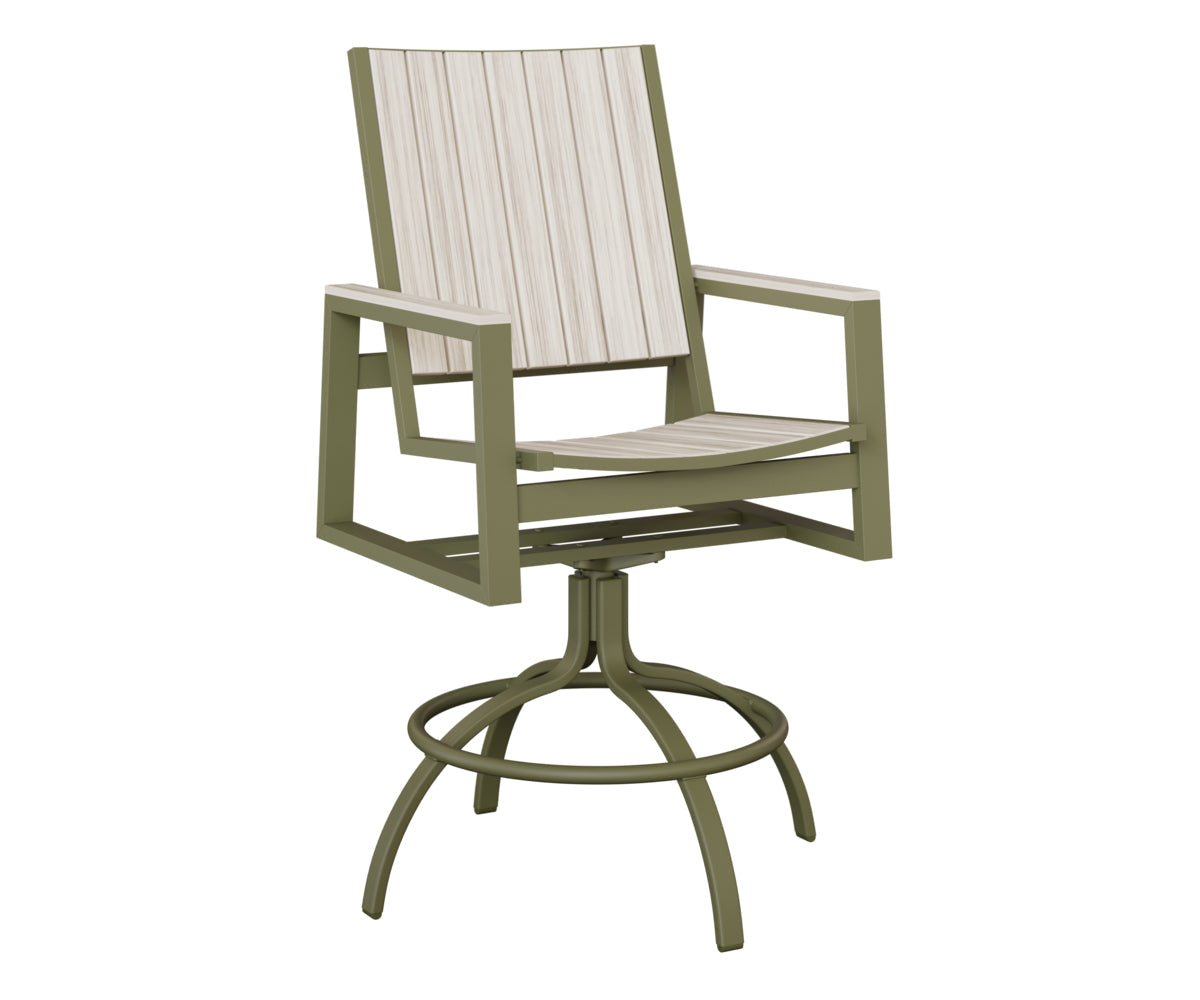Berlin Gardens Vida Poly Swivel Bar Chair
