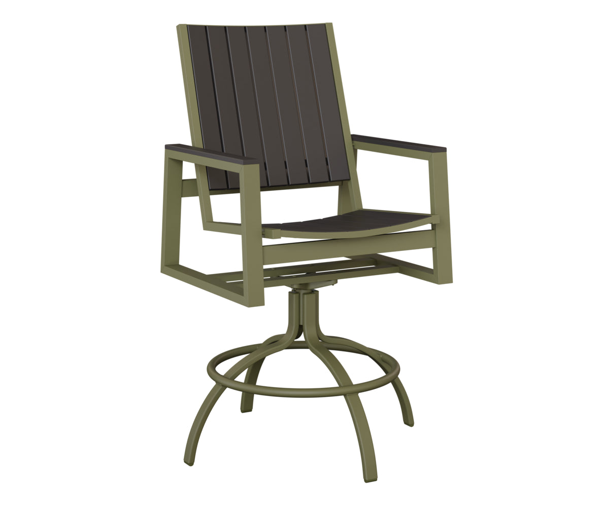 Berlin Gardens Vida Poly Swivel Bar Chair