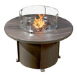 NorthCape aluminium 42" Round Cal Sil Top Fire Table - NC5319R-42-Cal 