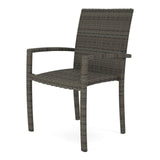 NorthCape Chalfonte Woven Stacking Dining Arm Chair - NC2685DC 