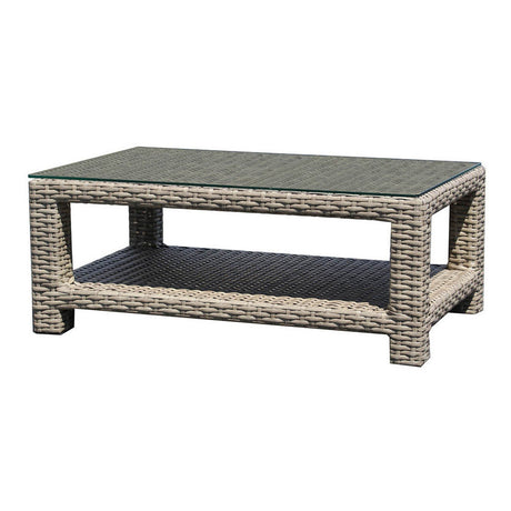 NorthCape Grand Stafford Rectangle Coffee Table with Bottom Shelf - NC4331CT-REC 