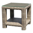 NorthCape Grand Stafford Square End Table with bottom shelf - NC4331ET-SQ 