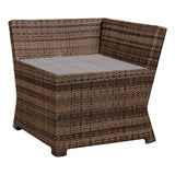 NorthCape Lakeside Corner End Table Glass - NC4302CET-GL 