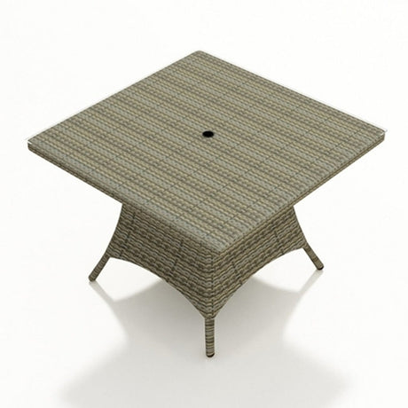 NorthCape Malibu 48" Square Dining Table with Umbrella Hole - NC260DT-48 