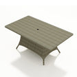 NorthCape Malibu Rectangle Dining Table with Umbrella Hole - NC260DT-72 