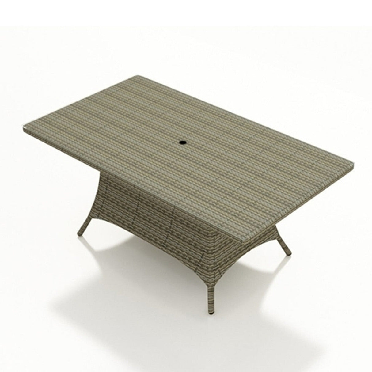 NorthCape Malibu Rectangle Dining Table with Umbrella Hole - NC260DT-72 