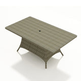 NorthCape Malibu Rectangle Dining Table with Umbrella Hole - NC260DT-72 