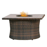 NorthCape Premium Weave 42" Square Fire Table - NC5314SQ-42-P 
