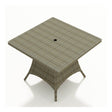 NorthCape Universal 48" Square Dining Table Glass Top - NC415DT-48-GL 