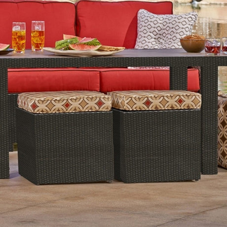 NorthCape Universal Cube Ottoman - Flat Weave - NC6530O 