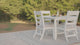 Berlin Gardens Berkley 42" x 72" Expandable Table with Hammered Top