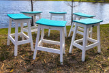 Berlin Gardens 6 Saddle Counter Stools Package Set