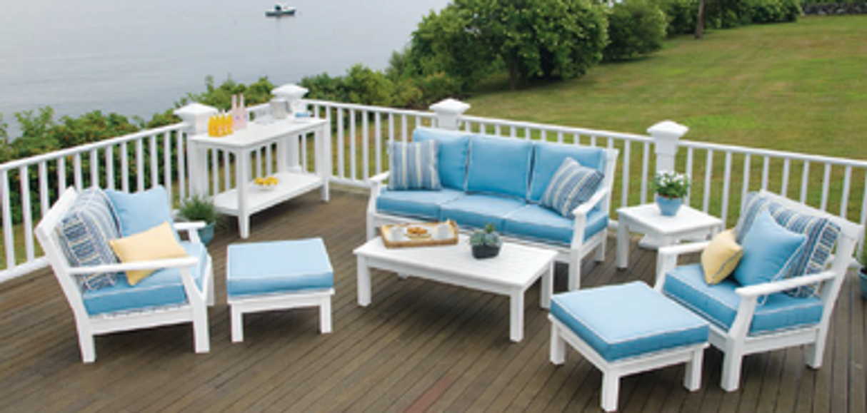 Seaside Casual 8 Piece Deep Seating Nantucket Collection - SC8PDSNC-45 